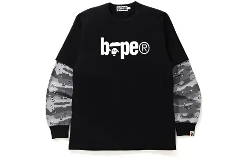 A BATHING APE T Shirts Men's Crew Neck Moderate Straight Fit