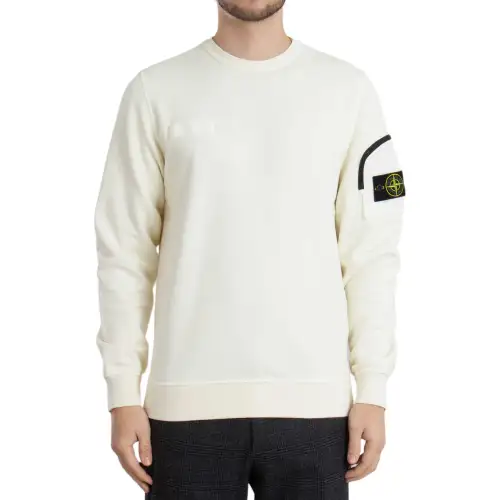 STONE ISLAND Compass Patch Crewneck Sweatshirt
