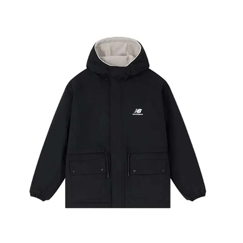 New Balance Jackets Men's Black Hooded Moderate Other