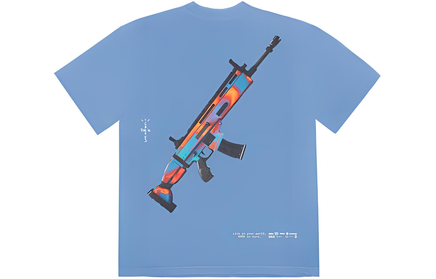 Футболка Travis Scott Cactus Jack Astro Goosebumps Tee (синяя)