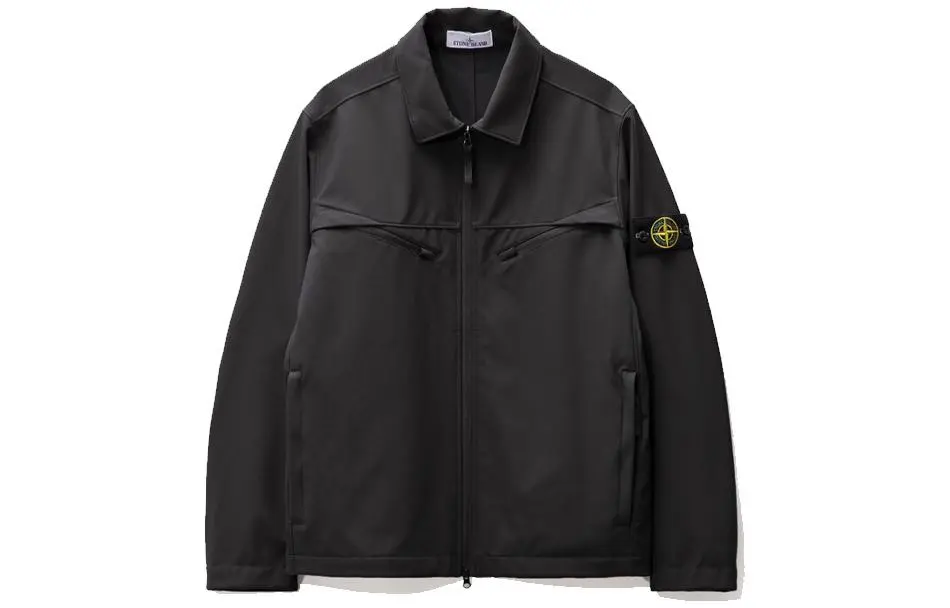 STONE ISLAND LIGHT SOFT SHELL R Jackets & Coats Men's Black
