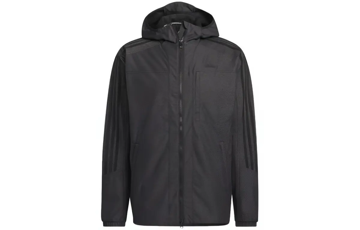 Adidas Jackets Men's Black Hooded Moderate Other