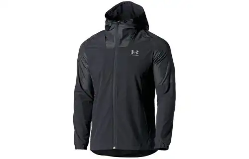 Under Armour Jackets Men's Black Hooded Moderate Other