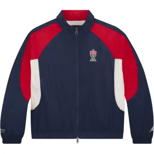 Jordan Air Jackets Unisex Red & Blue Stand Collar Moderate Other