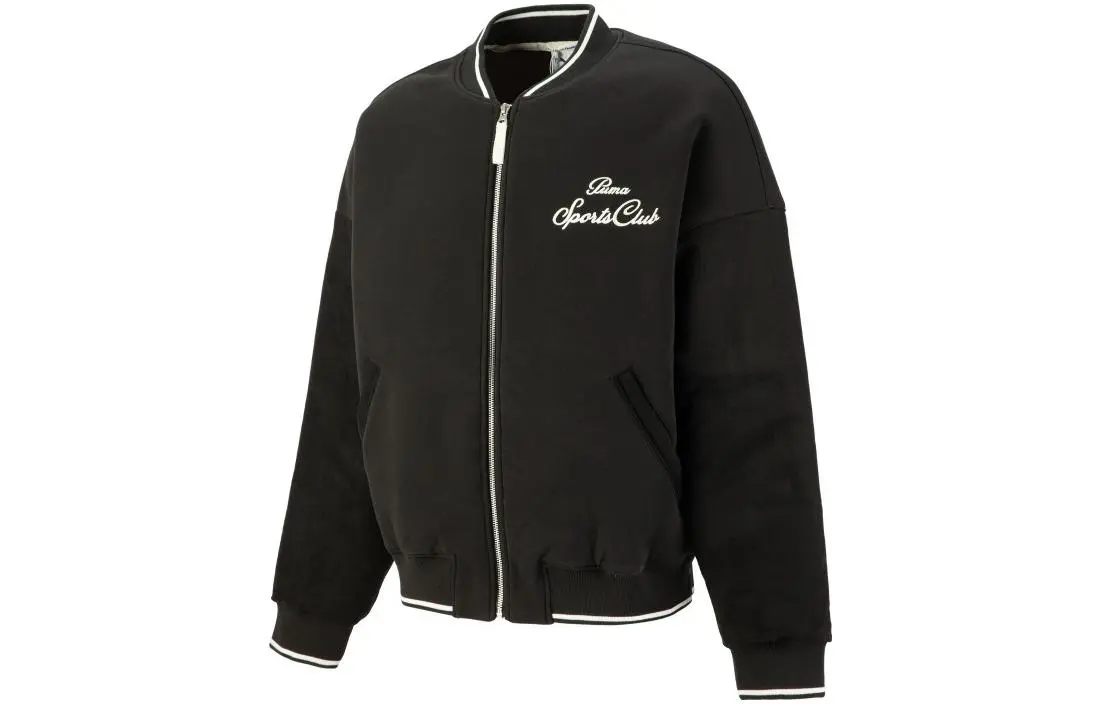 PUMA MMQ Jackets Men's Black Baseball Collar Moderate Other