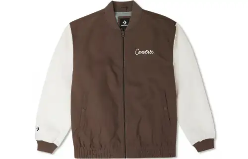 Converse Jackets Men's Umber Baseball Collar Moderate Pilot