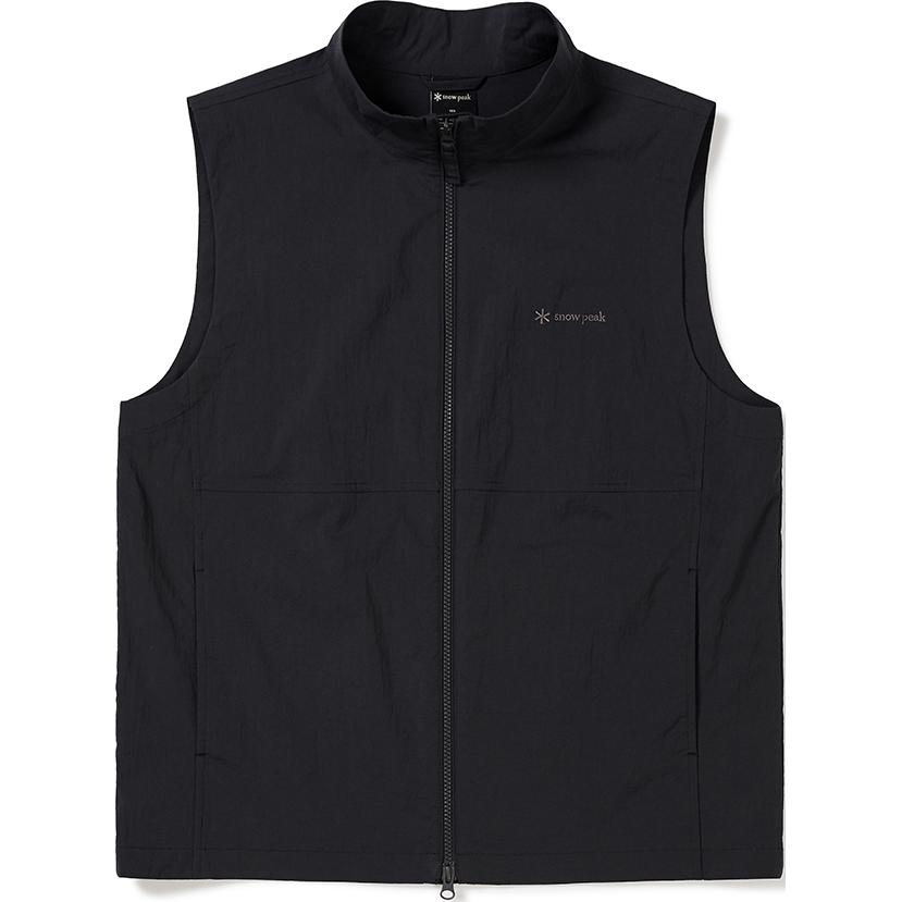 Snow peak root stand waterproof, comfortable and durable stand collar zipper solid color sleeveless vest men's style