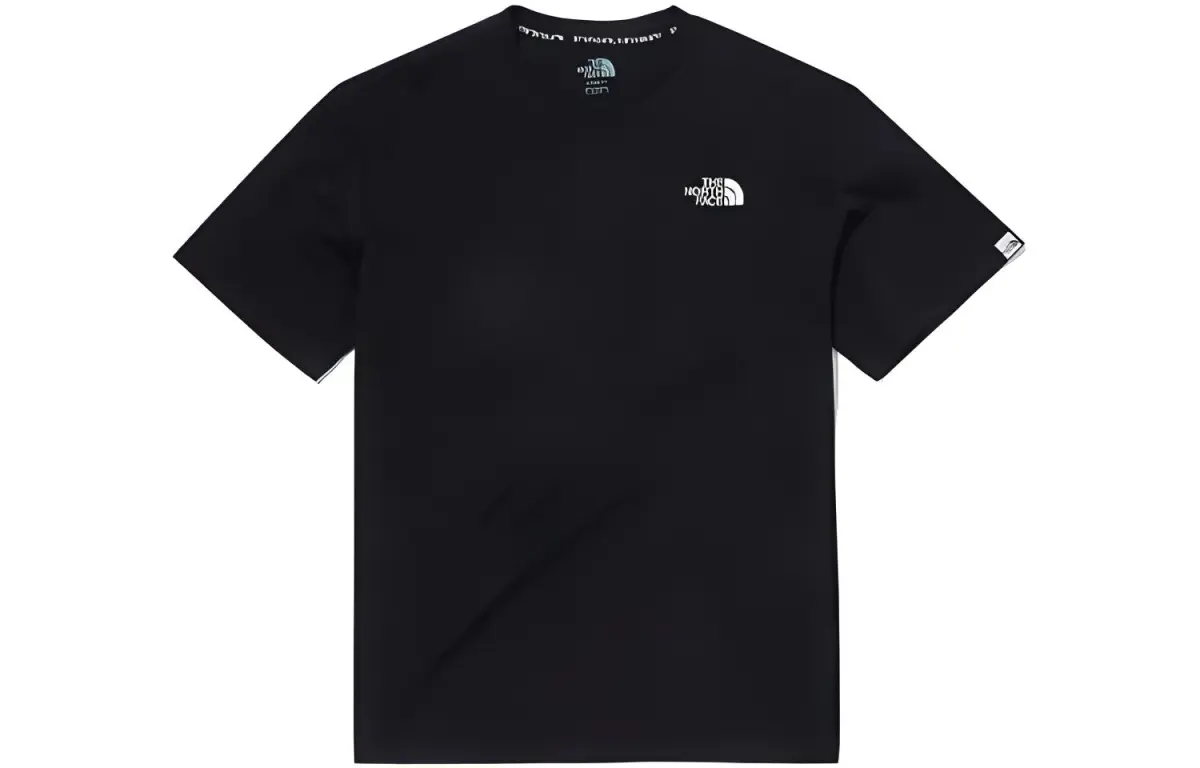 THE NORTH FACE T-Shirts Unisex Black Crew Neck Moderate Straight Fit