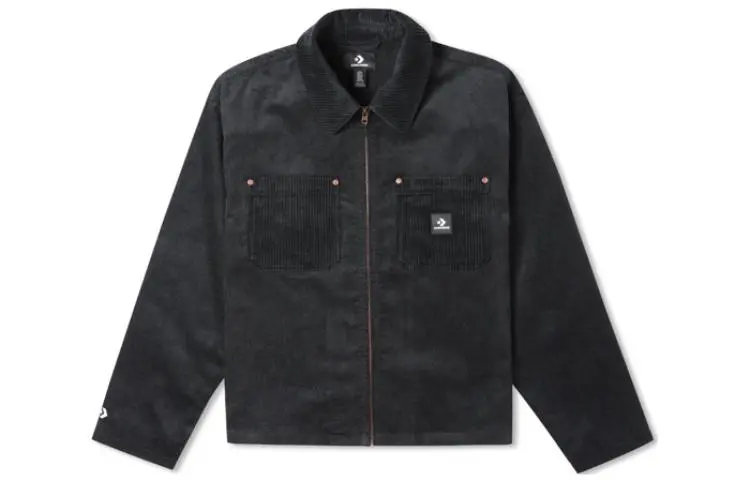 Converse Jackets Men's Black Lapel Thin Other