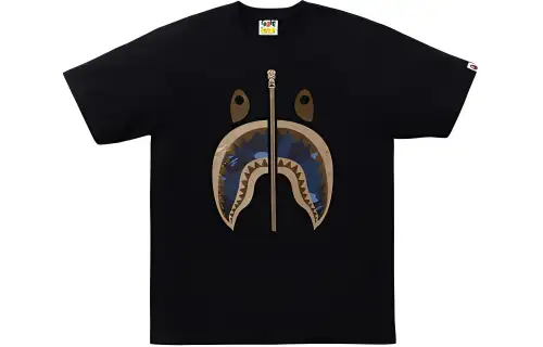 A Bathing Ape shark-print cotton T-shirt