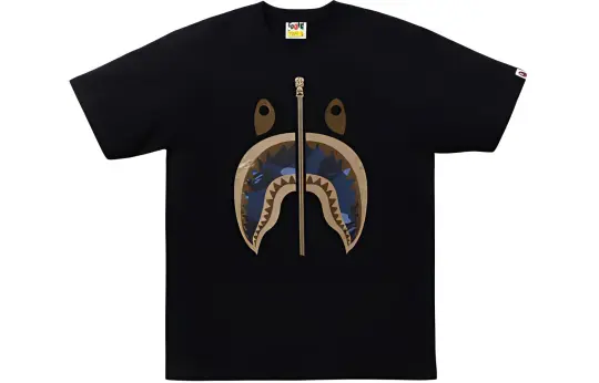 A Bathing Ape shark-print cotton T-shirt