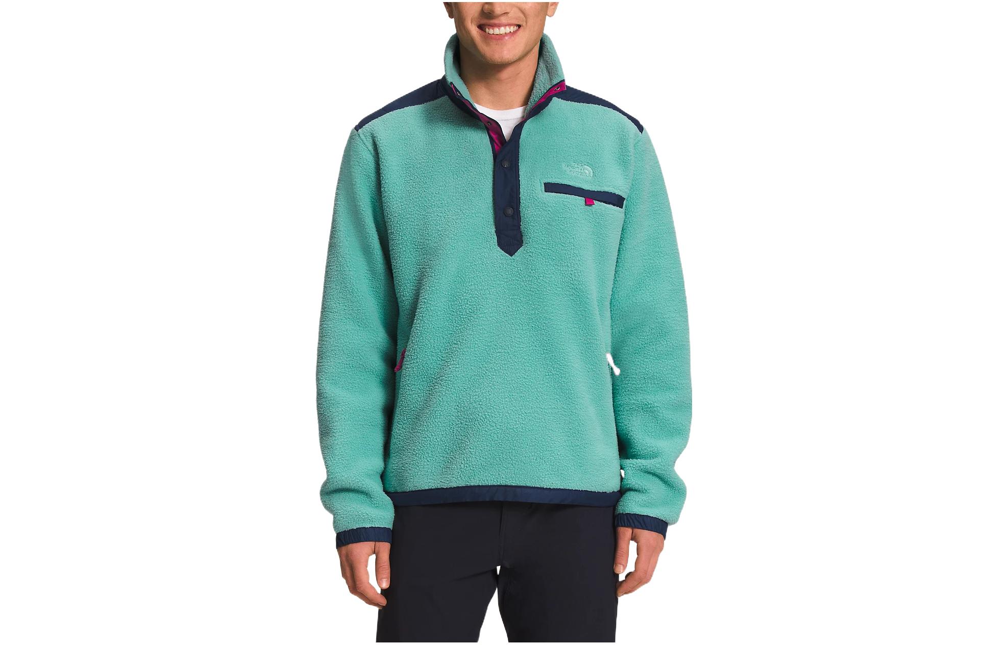 Мужская куртка The North Face На пуговицах (зеленая)