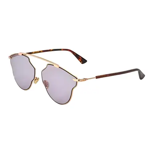 DIOR Irregular Shape Sunglasses Women's Brown