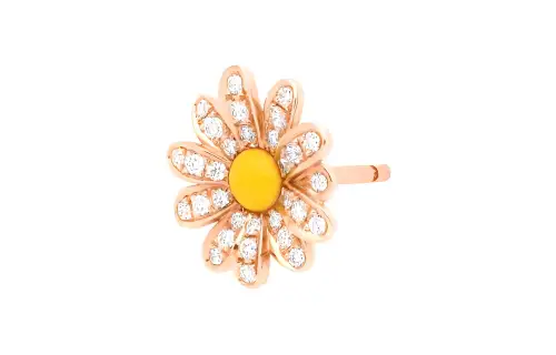 DIOR 18K Rose Gold, Diamond Stud Earrings Women's