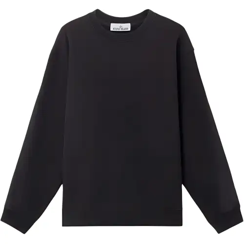 STONE ISLAND Logo Embroidered Crewneck Sweatshirt