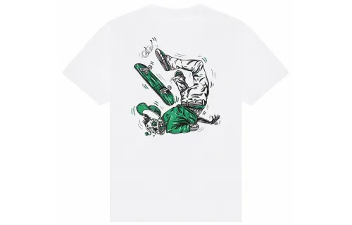 New Balance Drop Shoulder Sleeve T Shirt Unisex White