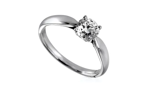 TIFFANY & CO. Diamond Platinum Rings Women's Silver