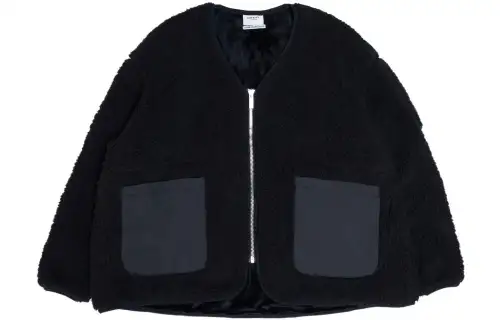 Bape Black Logo Zip Up Fleece Jacket