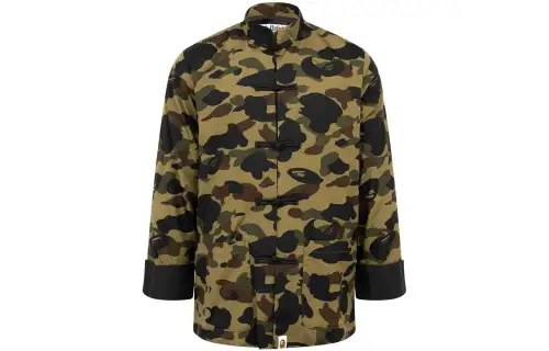 A BATHING APE FW22 1st Camo China camouflage print Chinese button jacket men's style