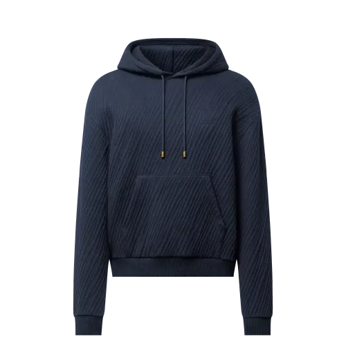 LOUIS VUITTON Textured Jacquard Jersey Hoodie