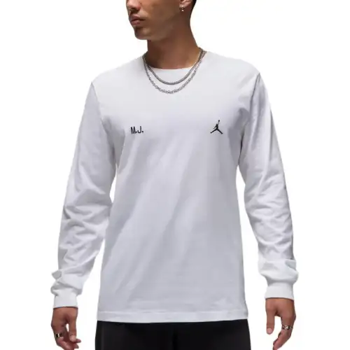 Jordan T Shirts Men's White Crew Neck Moderate