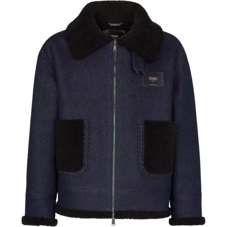FENDI SS22 Jackets & Coats Men's Blue