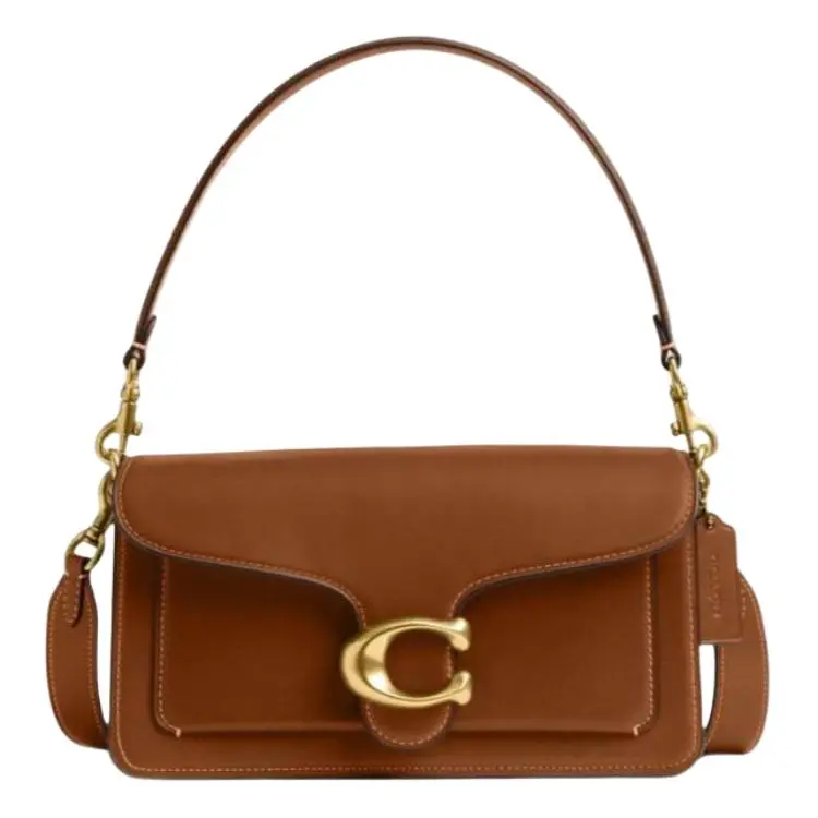 COACH Tabby Leather One Shoulder Handbag Medium Women's Brown