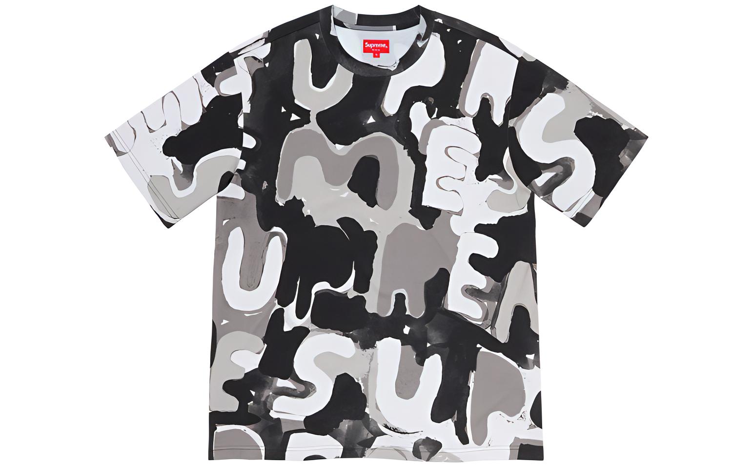 Футболка Supreme SS20 Week 14 Painted Logo S/S Top (разноцветная) — фото 2