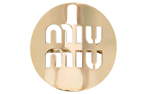 MIU MIU Hair Clips Unisex Gold