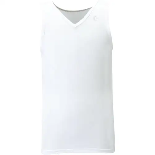 Converse Tank Tops Men's White V Neck Moderate