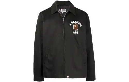 A BATHING APE Bape Jackets Men's Black Lapel Moderate Other