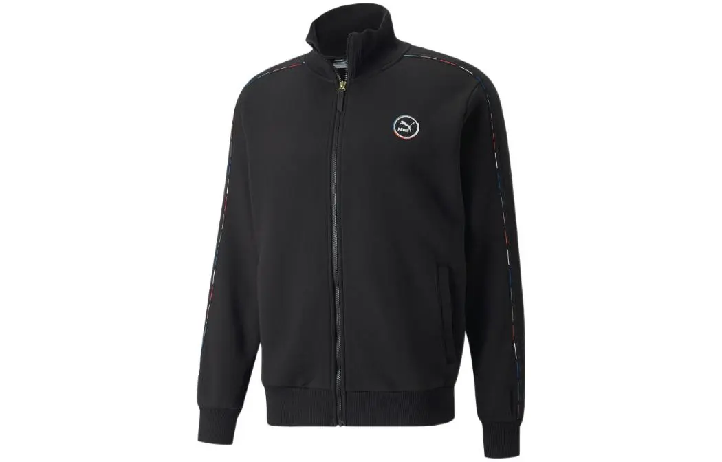 PUMA Jackets Unisex Black Stand Collar Moderate Other