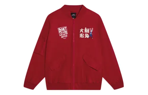 Li Ning x Disney Sports Fashion Collection Jacket Unisex Agate Red