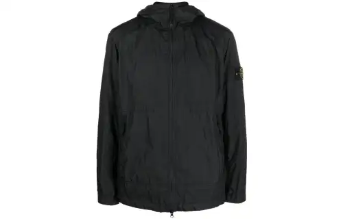 STONE ISLAND Logo patch Hooded Jacket