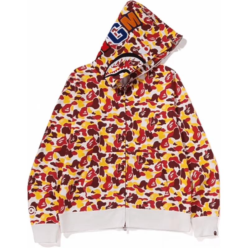 Худи A BATHING APE (красно-желтое)