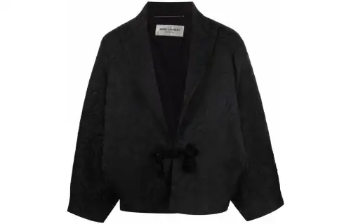 SAINT LAURENT Jacquard Long-Sleeved Blazer