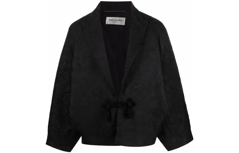 SAINT LAURENT Jacquard Long-Sleeved Blazer