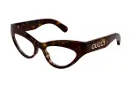 GUCCI Eyewear Cat Eye Thick Framed Glasses