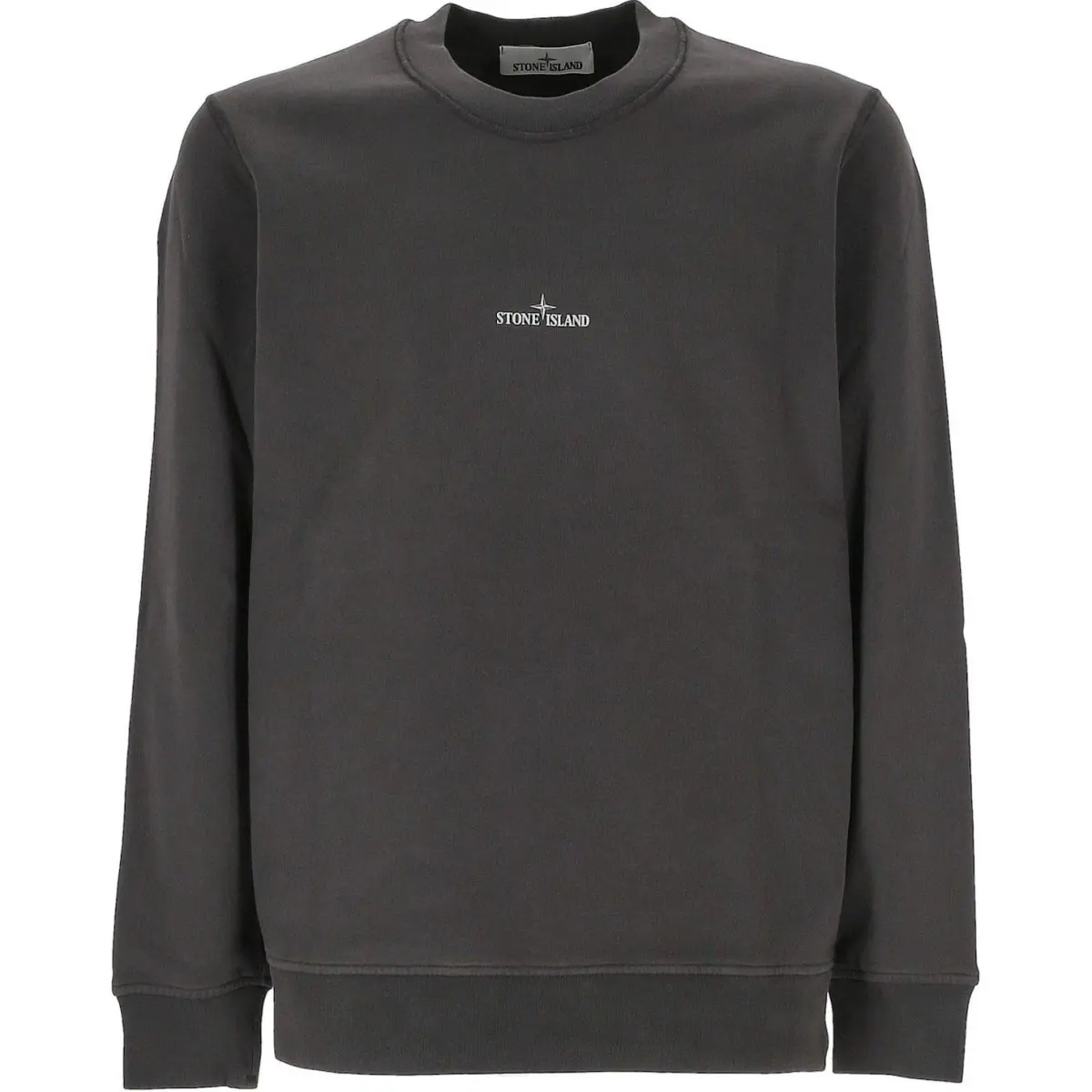 STONE ISLAND Logo Printed Crewneck Sweatshirt