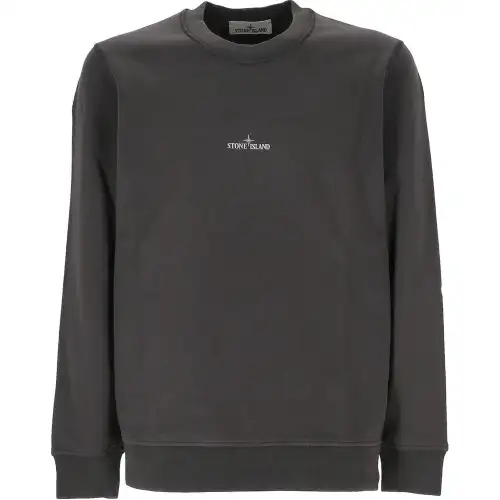 STONE ISLAND Logo Printed Crewneck Sweatshirt