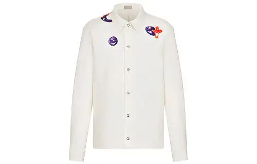 DIOR Quarterly New Products Shirts Men's White Lapel Moderate Shirt