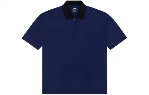 ASICS Polo Shirts Unisex Indigo Lapel Thin Other