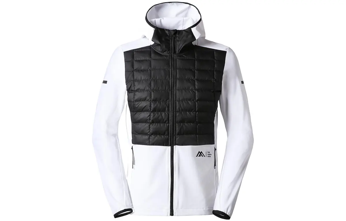 THE NORTH FACE Jackets Men's White Hooded Moderate Straight Fit