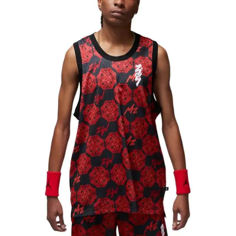 Jordan ZionMesh Tank Top Men's Gym Red