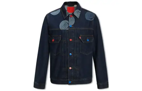 Levis Jackets Men's Blue Lapel Moderate Other