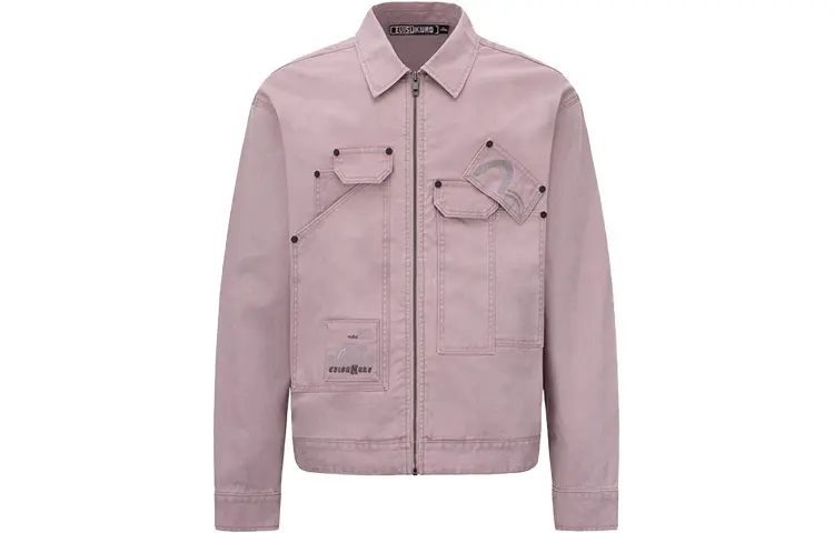 EVISU Jackets Men's Purple Lapel Moderate