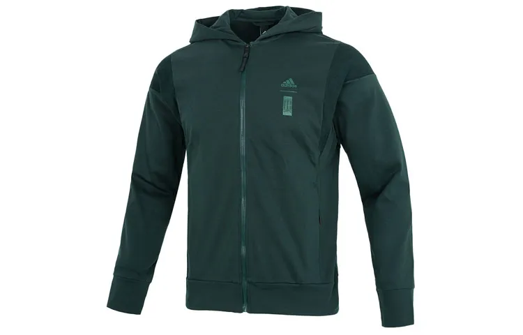Adidas Jackets Men's Green Hooded Moderate Other