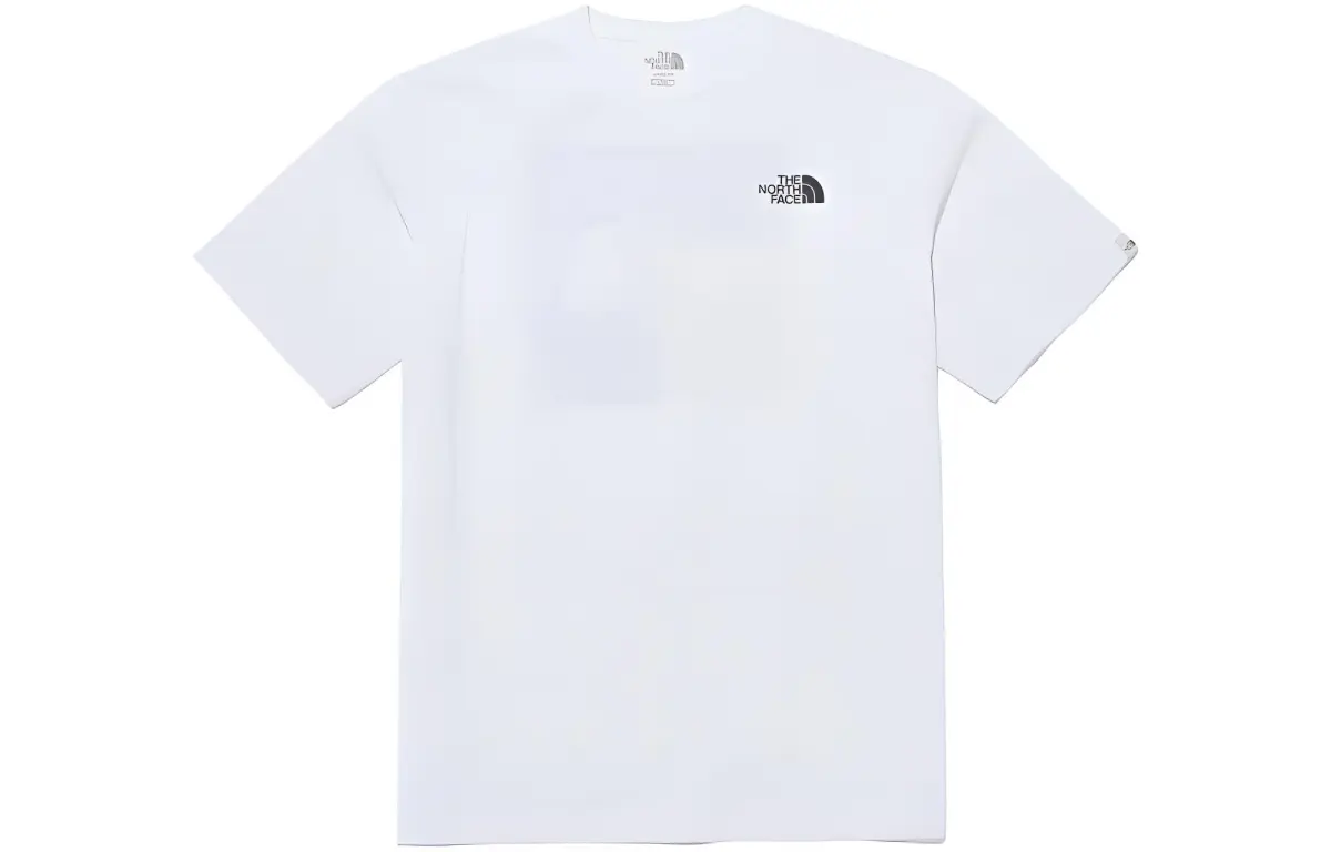 THE NORTH FACE T-Shirts Men's White Crew Neck Moderate Straight Fit