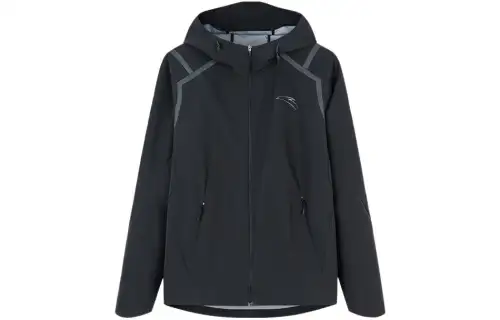 ANTA Running Collection Jackets Unisex Black Hooded Moderate Other
