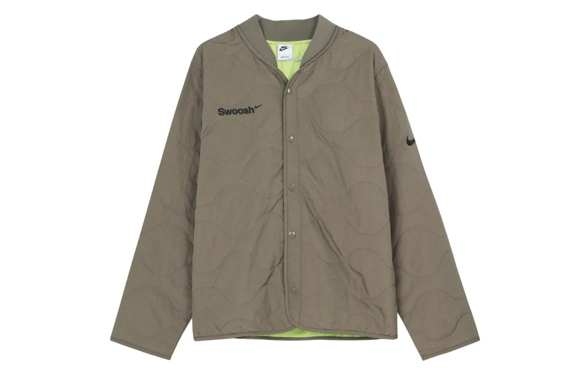 Nike Jackets Men's Brown Baseball Collar Moderate